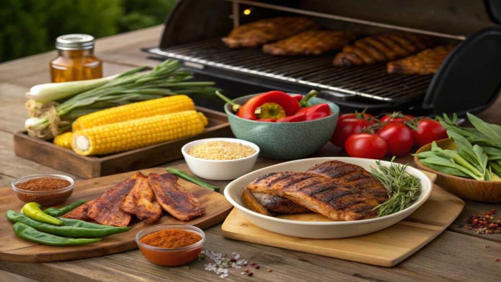 Southern Recipes grill barbecue grilling with flavorful meats, sides, and classic smoky aromas