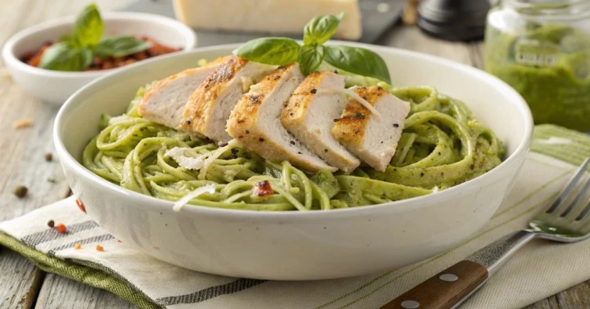 Easy Chicken Pesto Pasta Recipe