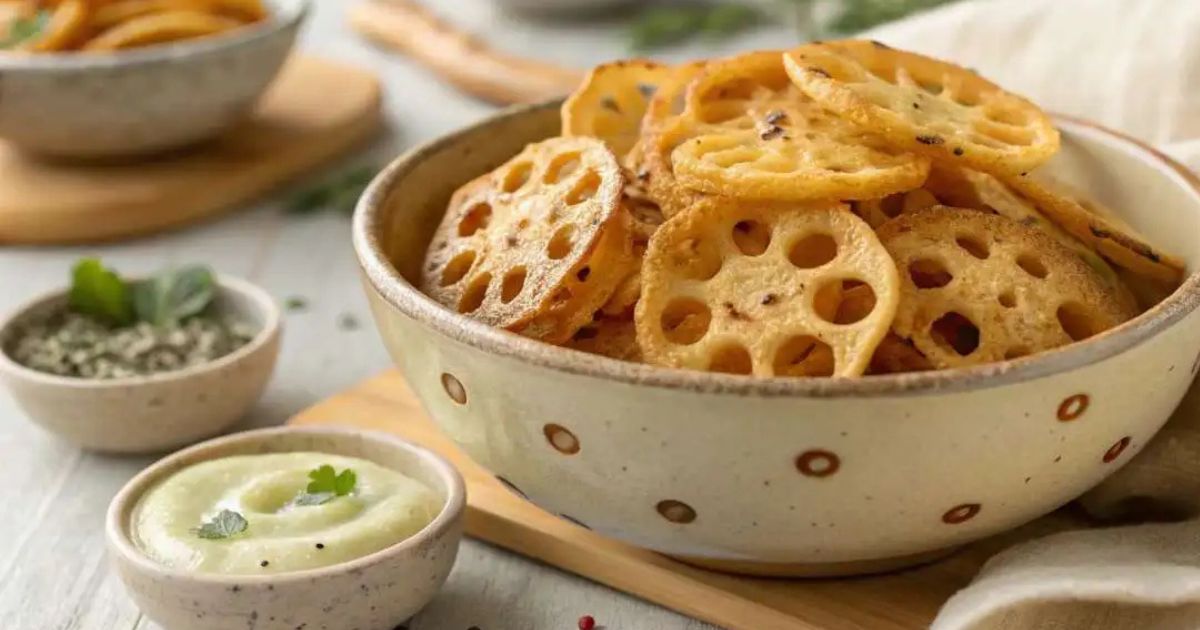 Crispy Air Fryer Lotus Root Chips