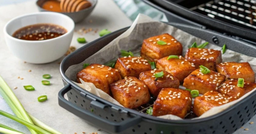 Air Fryer Honey Garlic Salmon Bites