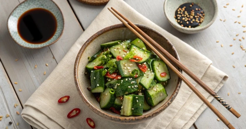 Smashed Cucumber Salad